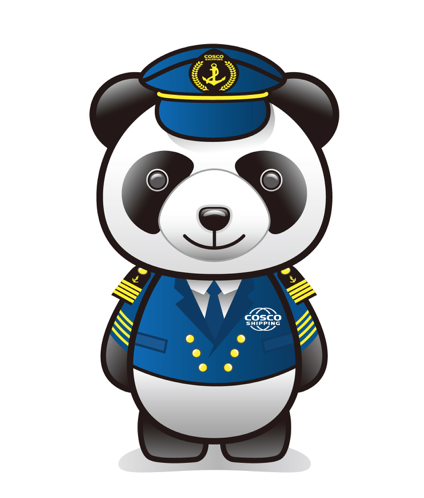 中远海运吉祥物周边设计熊猫船长-吉祥物卡通漫画人物故事